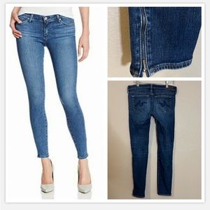 AG Adriano Goldschmied The Zip-Up Legging Ankle Jeans Womens SIze 27R